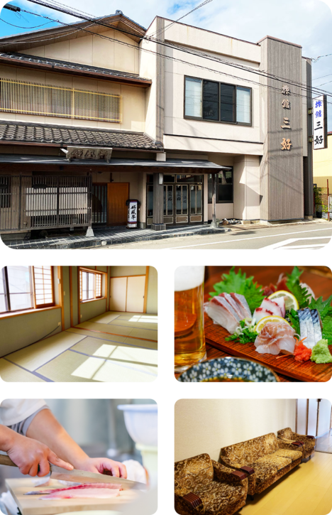 旅館の外観や内観