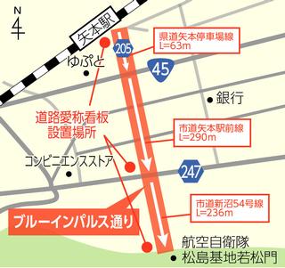 ブルーインパルス通りの地図